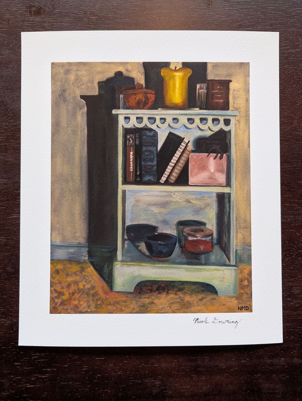 Bookshelf 8 inch print