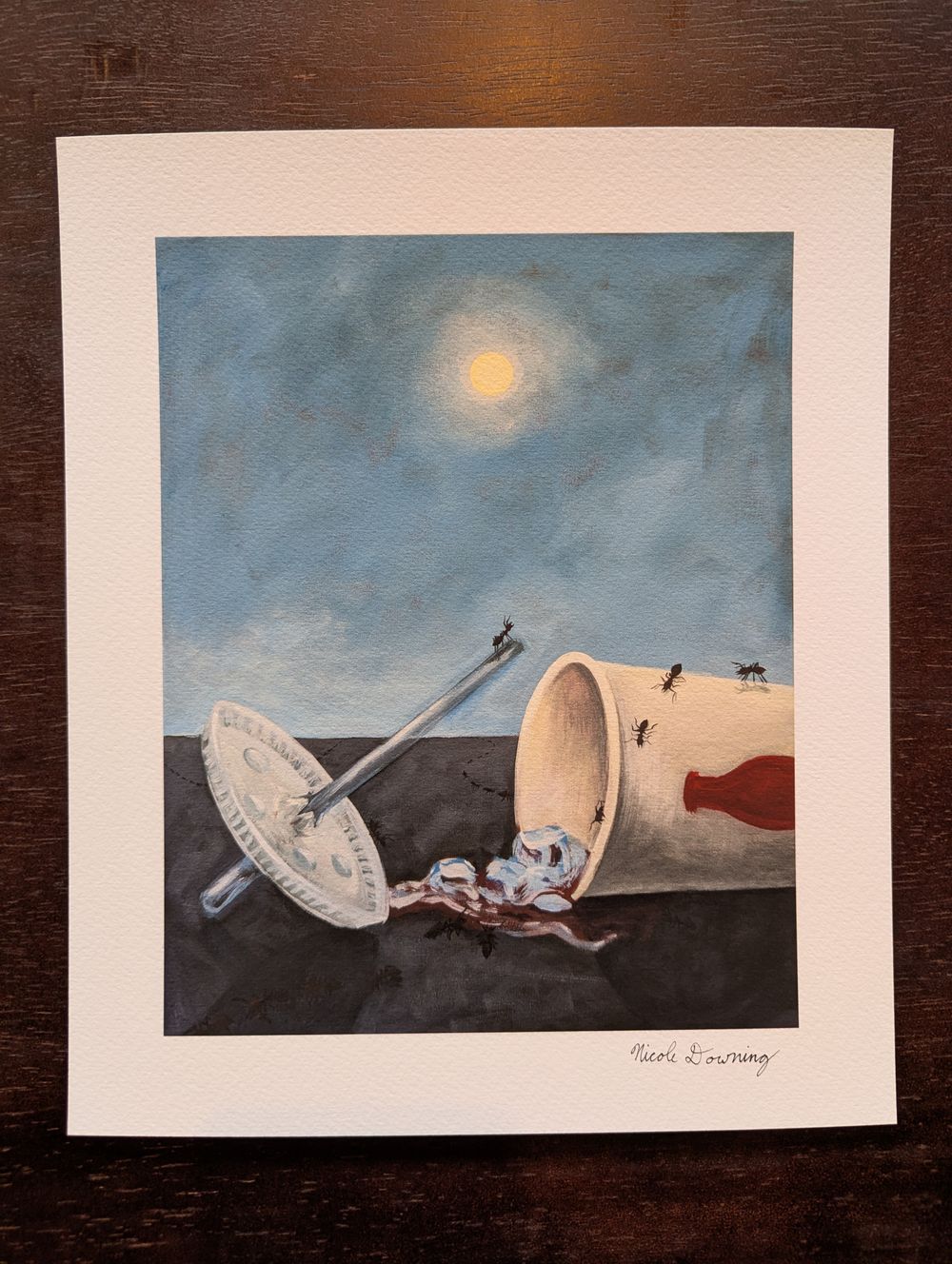 Ice 8 inch print