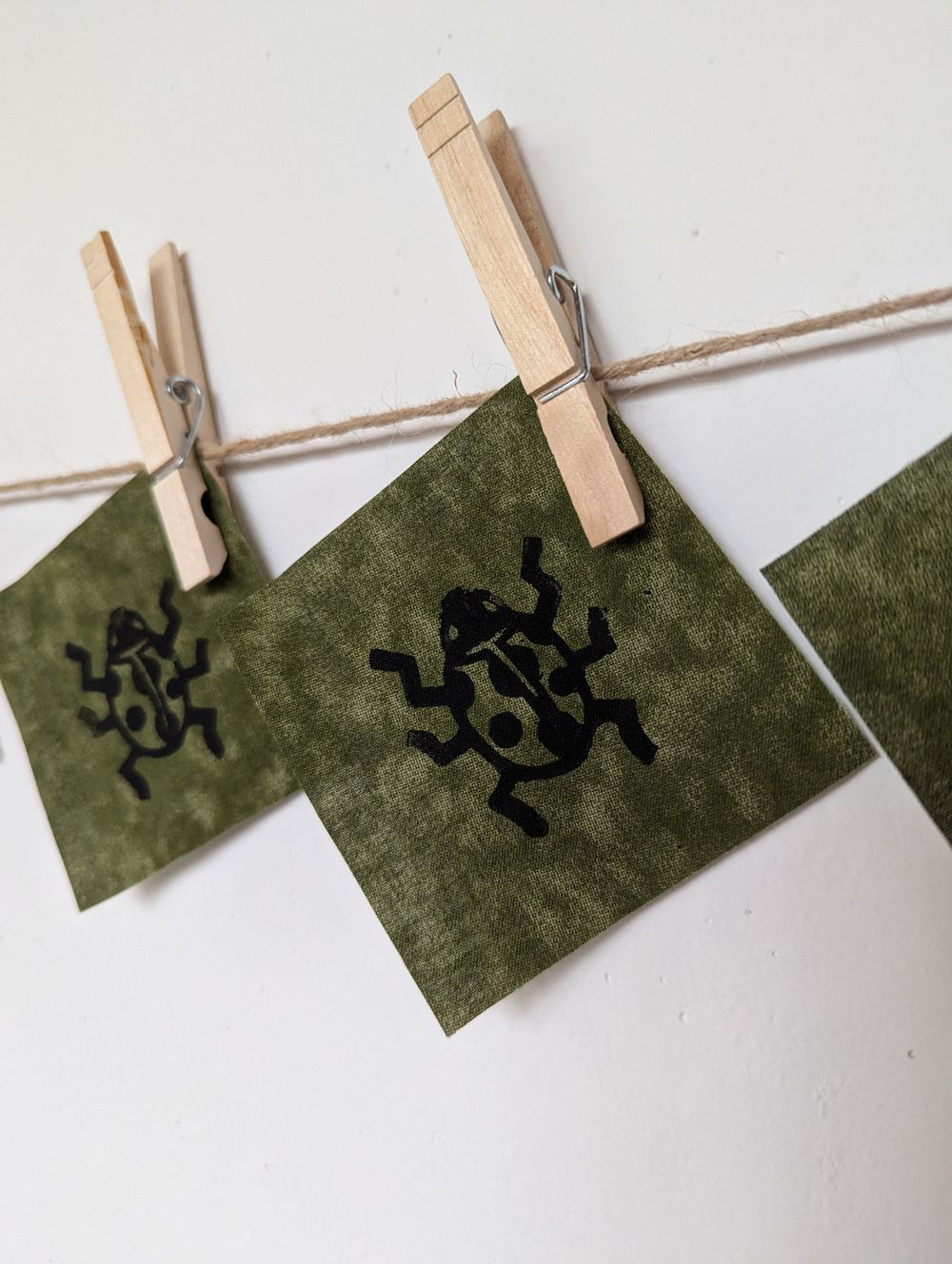 Woodblock Print Ladybug Patch